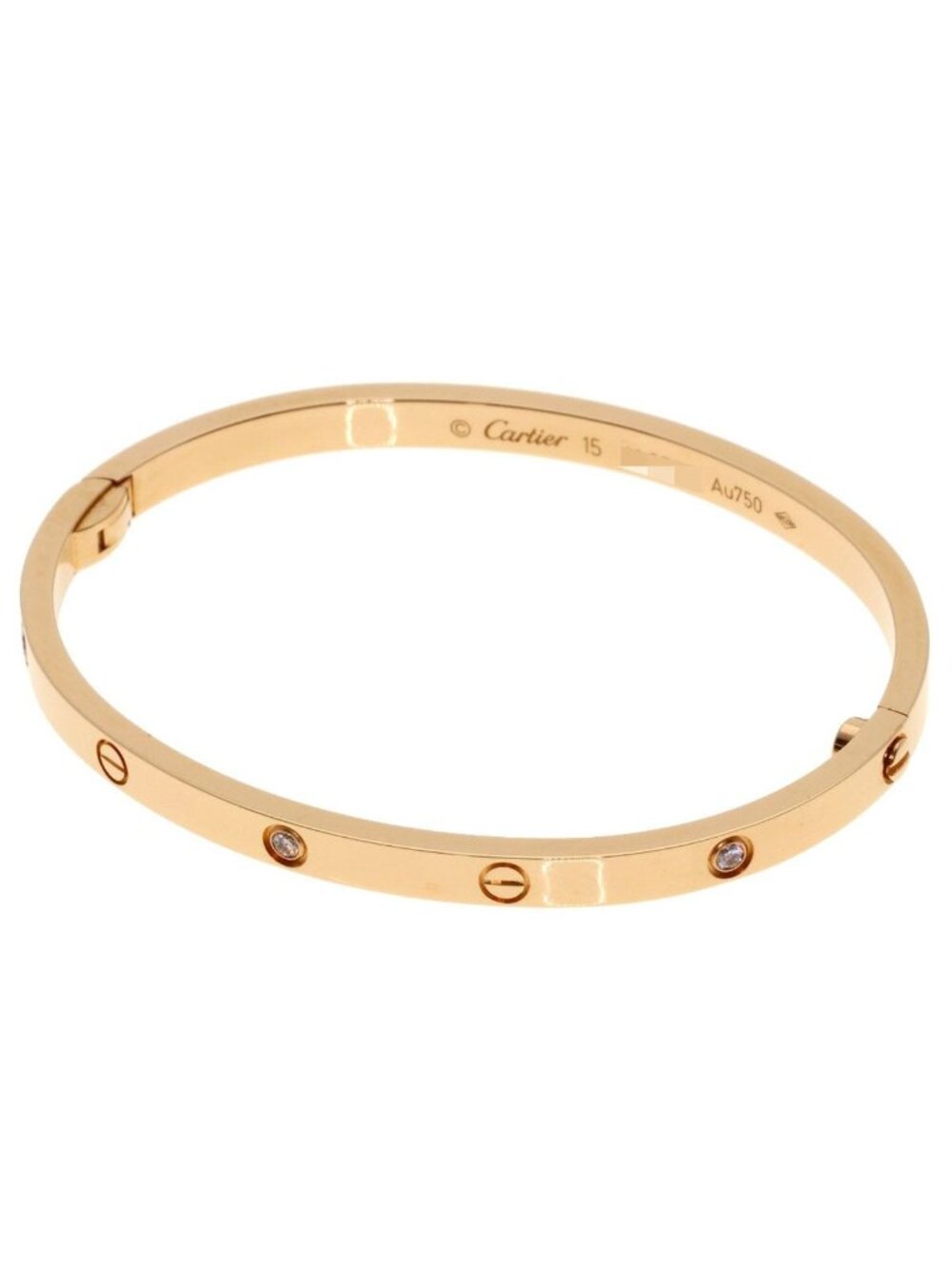Cartier Love Bracelet SM Diamond 15 Driver None 18K Pink Gold